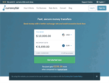 Tablet Screenshot of currencyfair.com